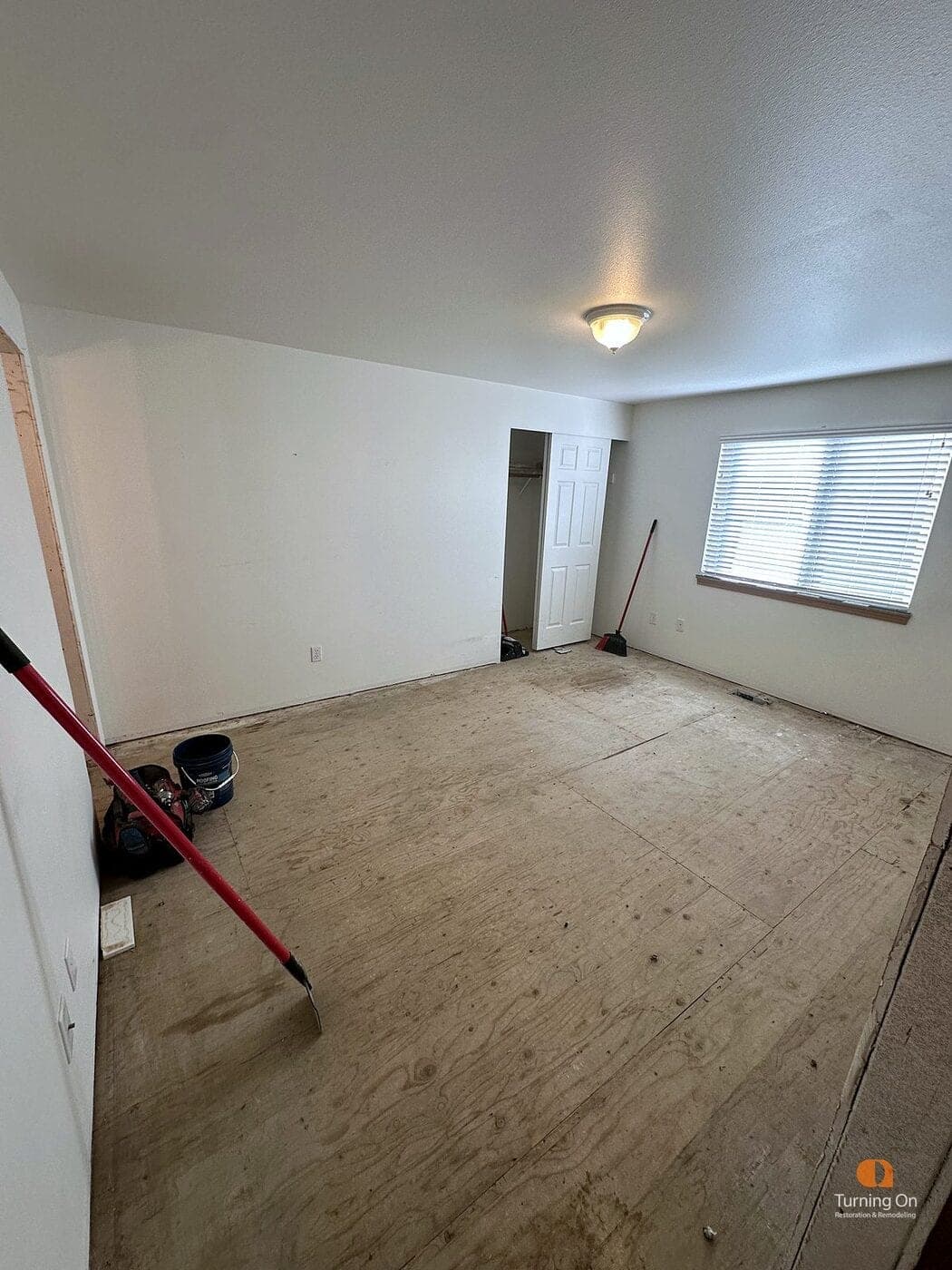 New LVP Flooring & Living Room before
