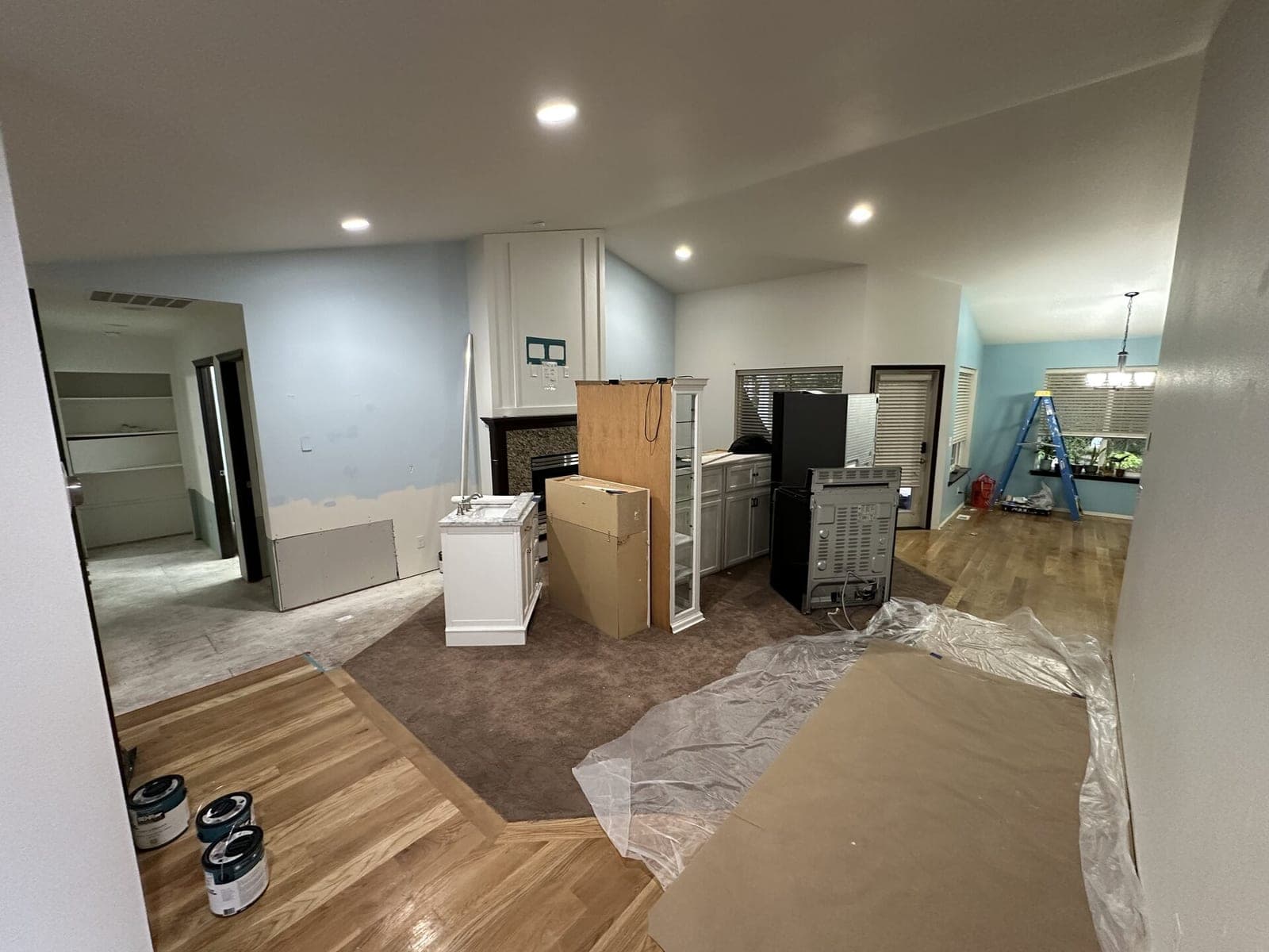 Water Damage Home Reconstruction before