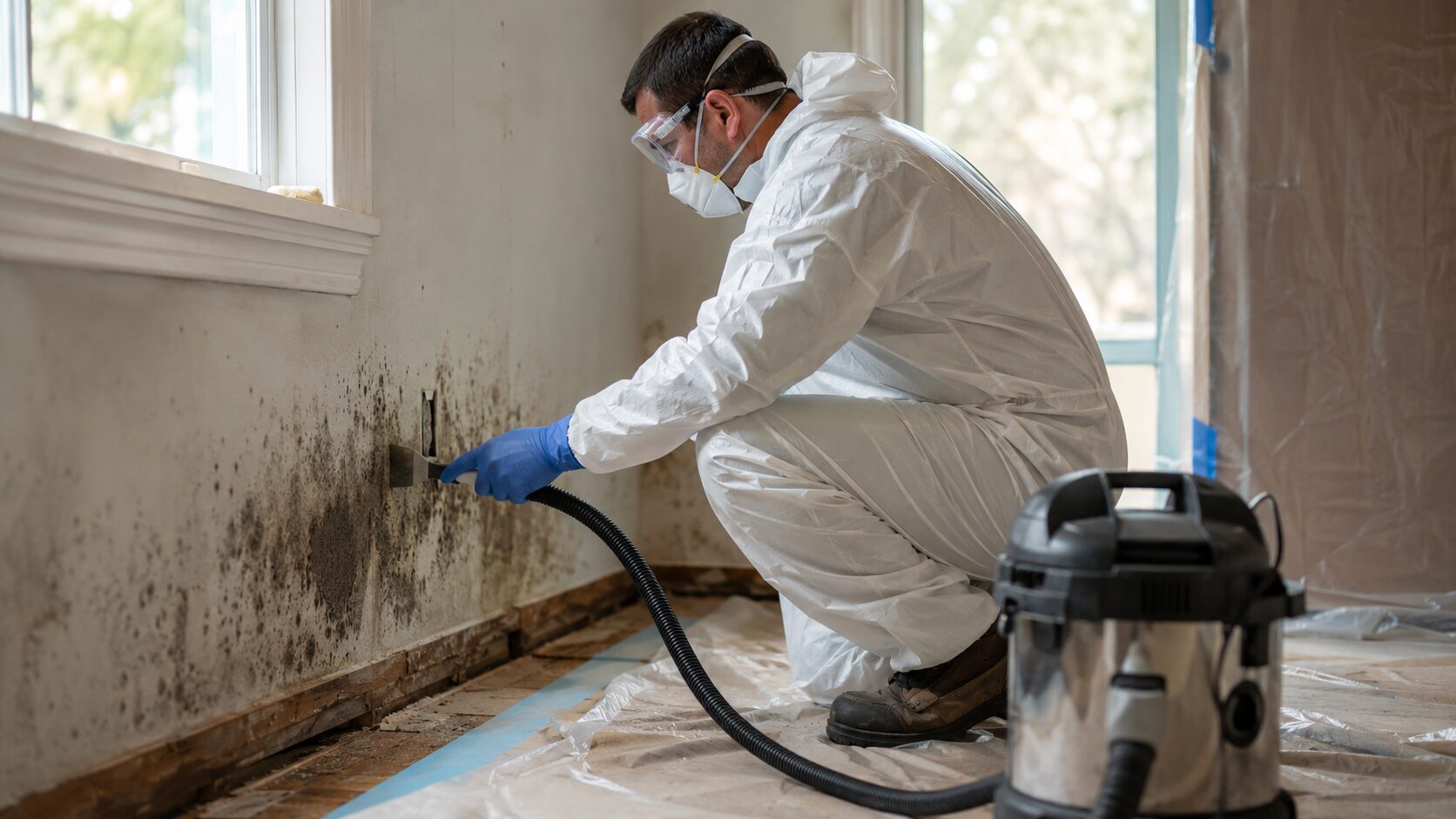 Mold remediation in a Washington home